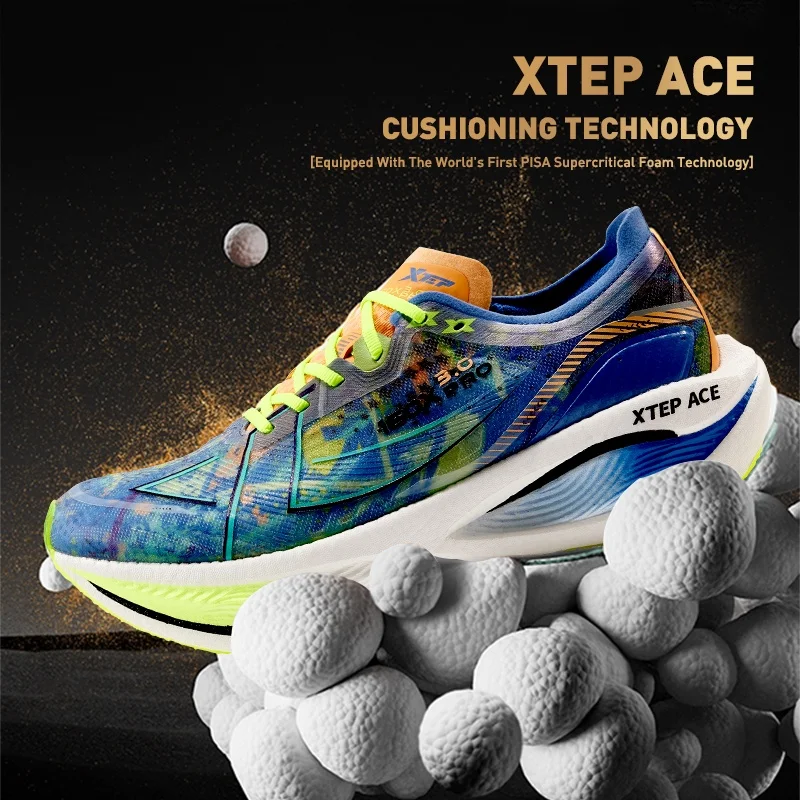 Xtep 160X 3.0 Pro Men Running Shoes Carbon Plate Professional Marathon PB Rebound Cushioning Sports Sneakers Male 978119110115