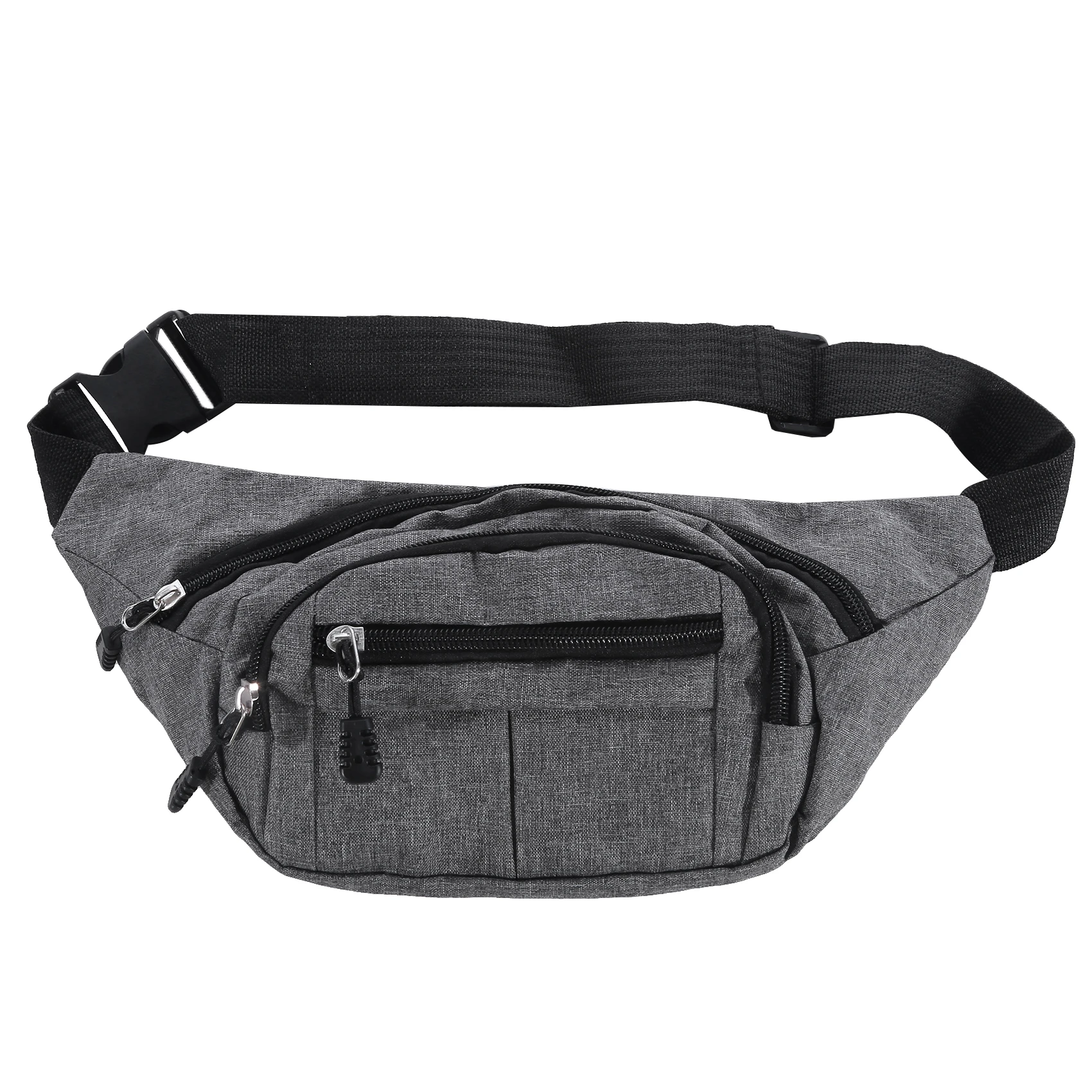 Men/Women Breast Package Waterproof Outdoor Sports Bag Canvas Pouch Korean-style Waist Bag Fanny Pouch Crossbody Male Banana Bag