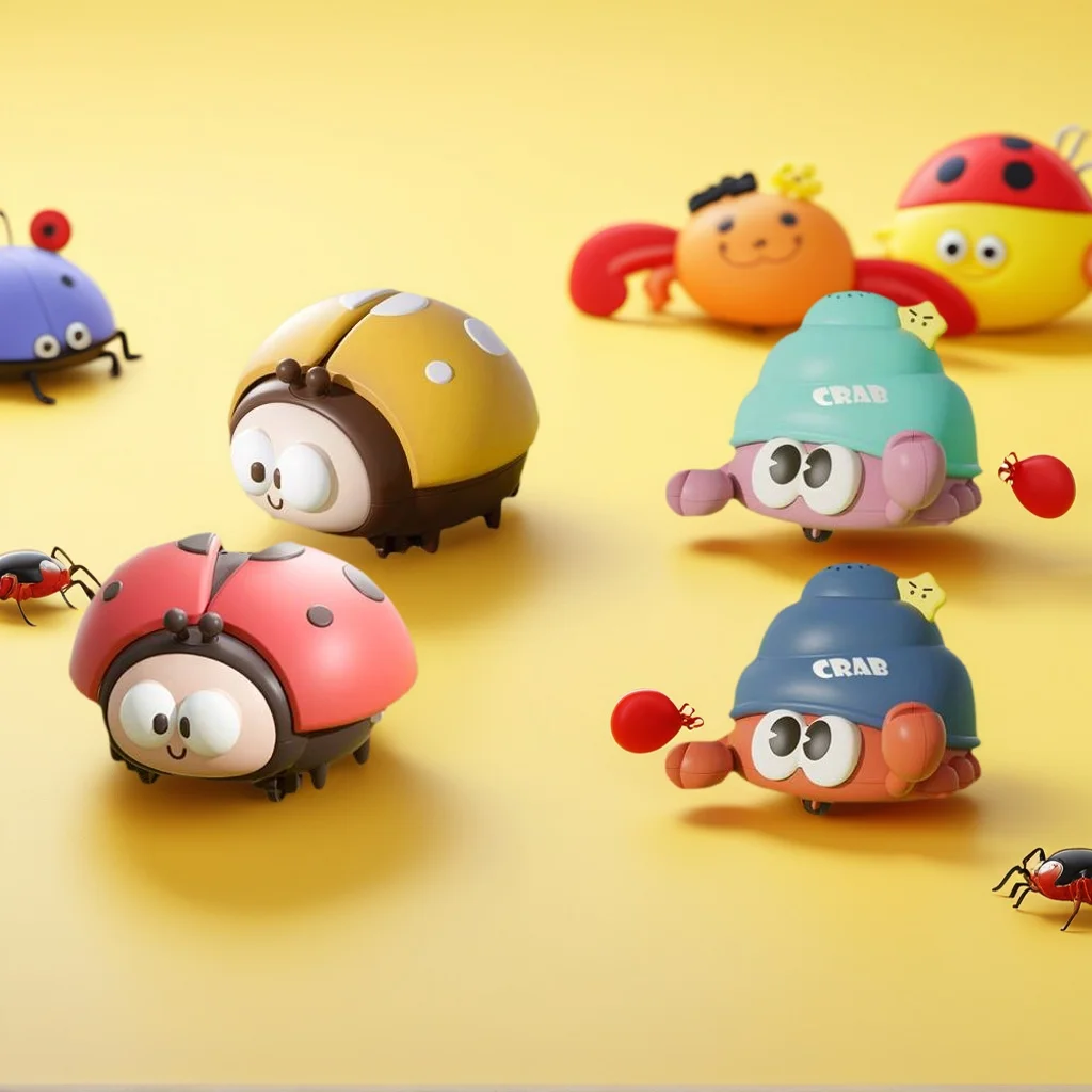 Cute Ladybug Floating Ball Electric Toys USB Rechargeable Children Early Education Focus Training Game Interactive Toys Kid Gift