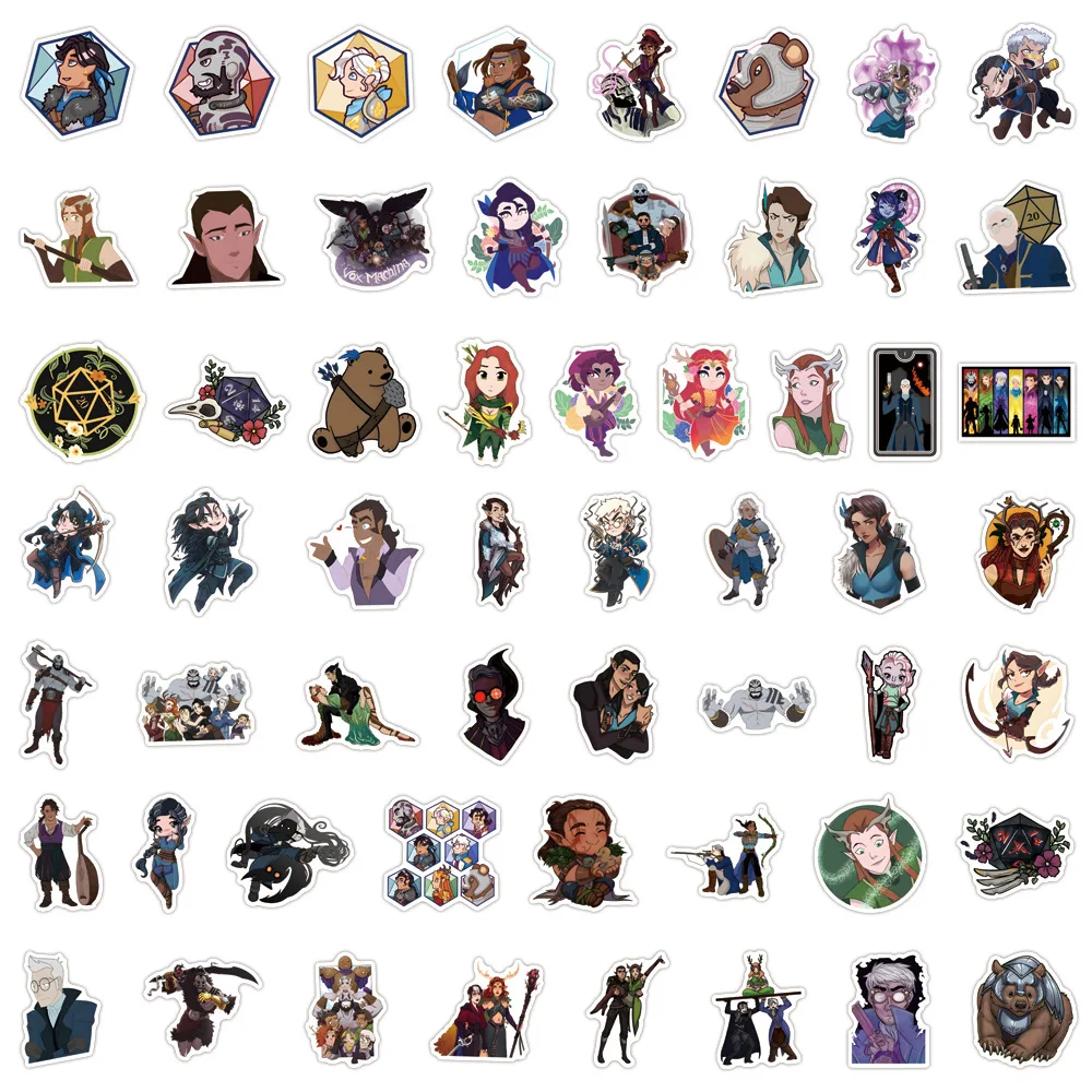 110 pezzi Anime The Legend of Vox Machina adesivi decalcomanie per telefono laptop valigia notebook skateboard adesivi impermeabili