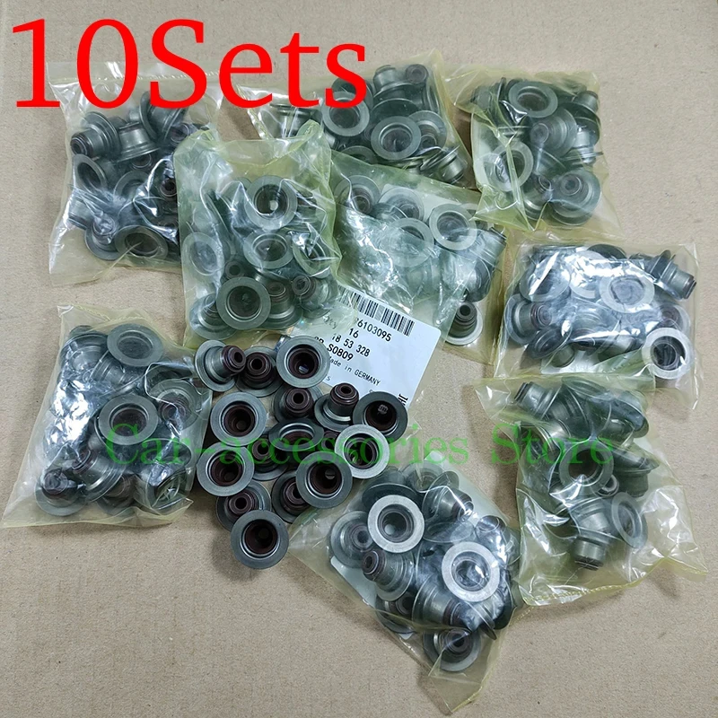 

10Sets Engine Valve Stem Oil Seal Valve Seal Set 96353035 For Chevrolet Aveo Buick Excelle 1.6 1.8 96103095
