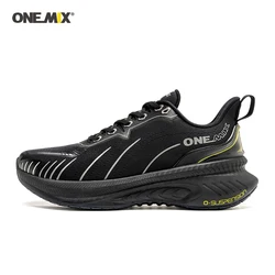 ONEMIX-Tênis de corrida respirável masculino, tênis preto, tênis esportivo para caminhada ao ar livre, designer de luxo, verão, novo, 2024