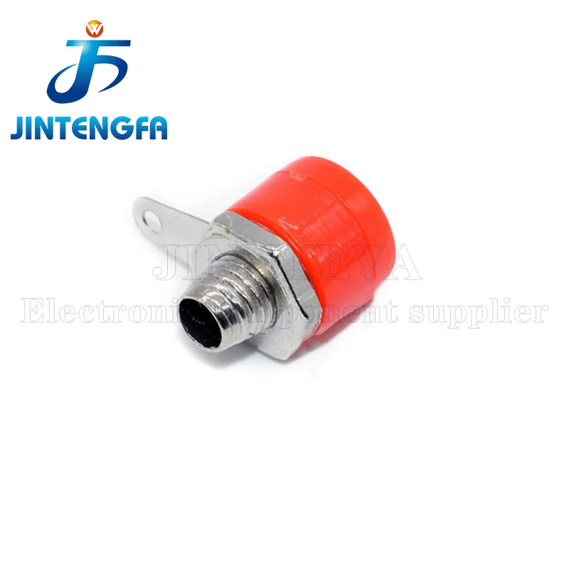 10PCS 4mm Black & Red Wire Audio Speaker Cable Banana Plug Connectors Adapter Binding Post Female Male Socket DIY Connector