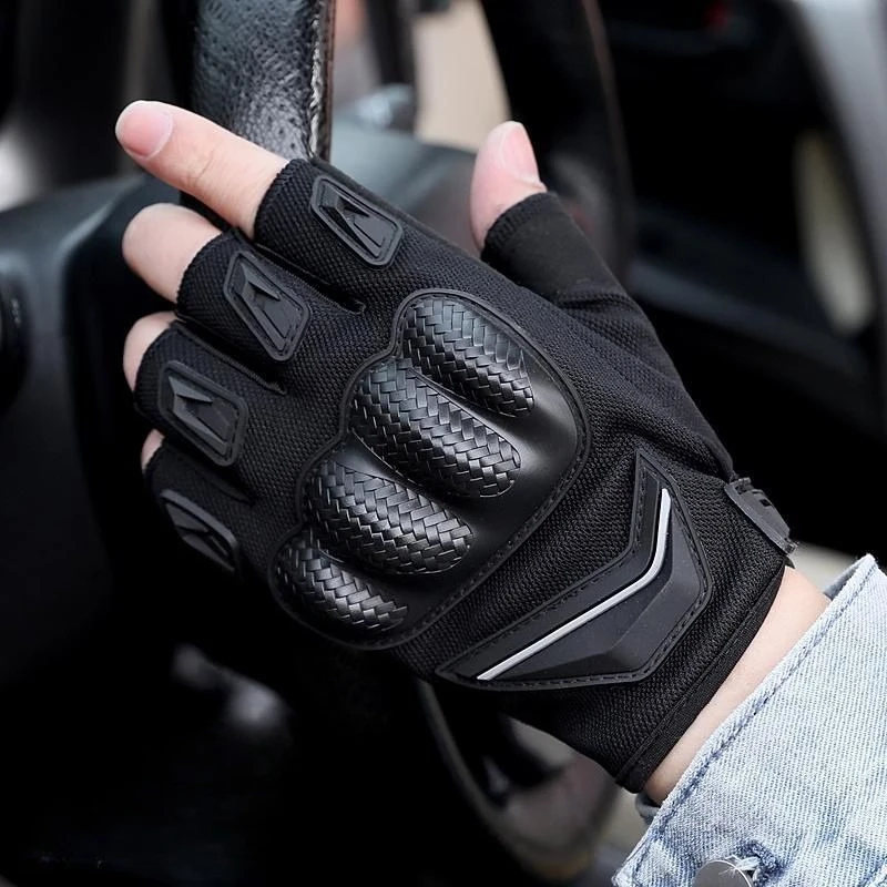 

Half Finger Gloves Men's Tactical Outdoor Anti Fall Sports Driving Anti Slip Exposed Finger Motorcycle