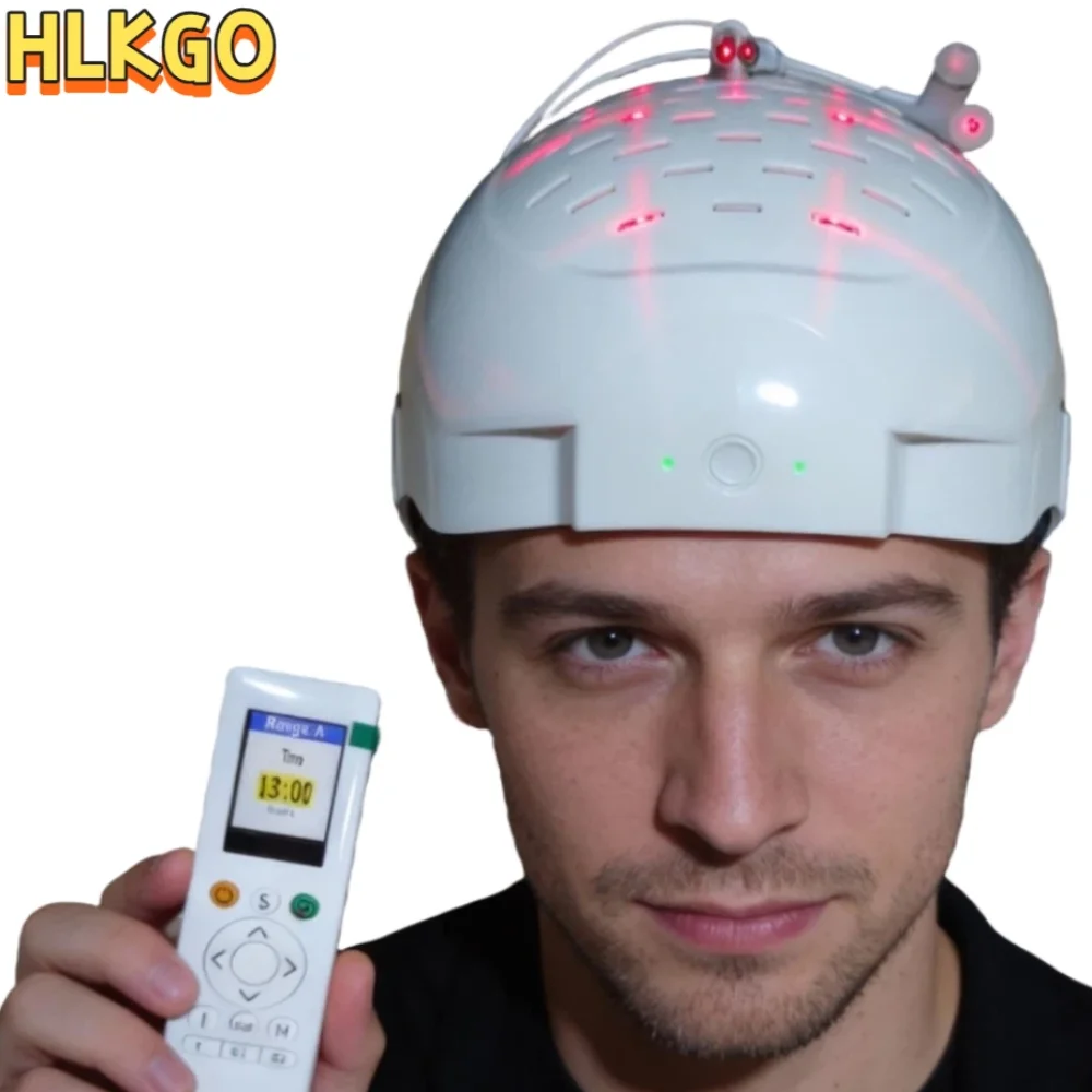 

Лазерная шапка для роста волос высокой мощности 6750 мВт, 90 лазеров, 210 светодиодов, 650 нм, LLLT-терапия для лечения против выпадения волос