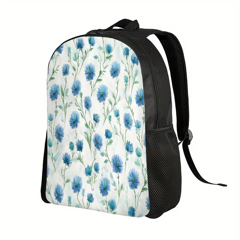 

Blue Daisy Design Spring Backpack with adjustable shoulder straps and zip closure for school, college, travel and work