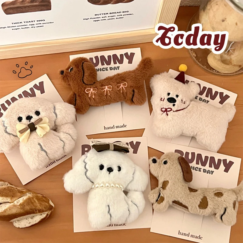 Simpatico cartone animato salsiccia cucciolo fermaglio per capelli accessorio per capelli Kawaii per donne ragazze fermaglio per capelli versatile moda fermaglio per capelli spezzato regali