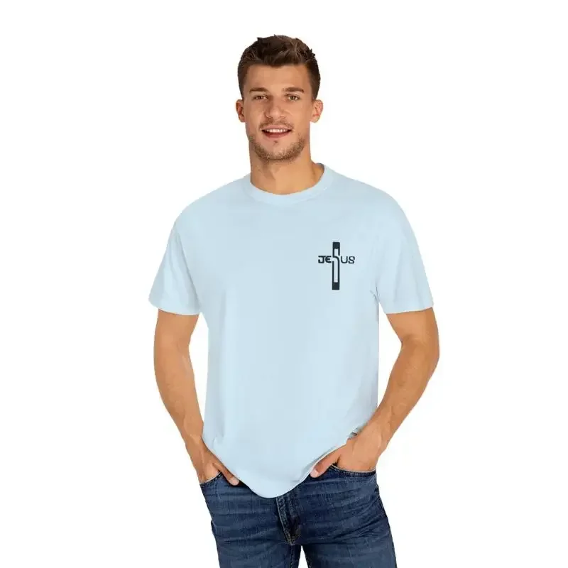 Let Your Faith Men'S Christian Shirt Gift Encouraging Feed Jesus Cross