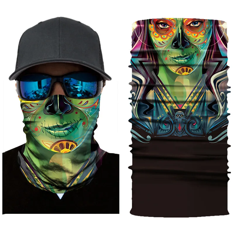 بالاكلافا سلس للرجال والنساء ، غطاء الرقبة والوجه ، شبح الجمجمة ، قناع الهيكل العظمي ، عصابات باردة ، أغطية الرأس ، الدرع السحري