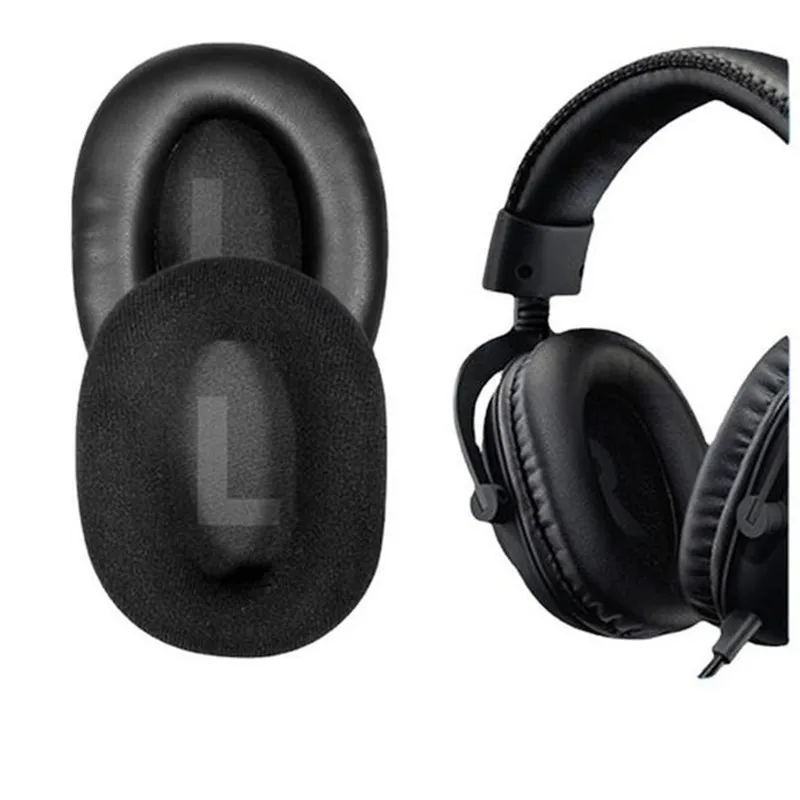 Almofadas de substituição almofada para logitech g pro, g pro x, g433, g233 fone de ouvido fones de couro manga fone de ouvido earmuff