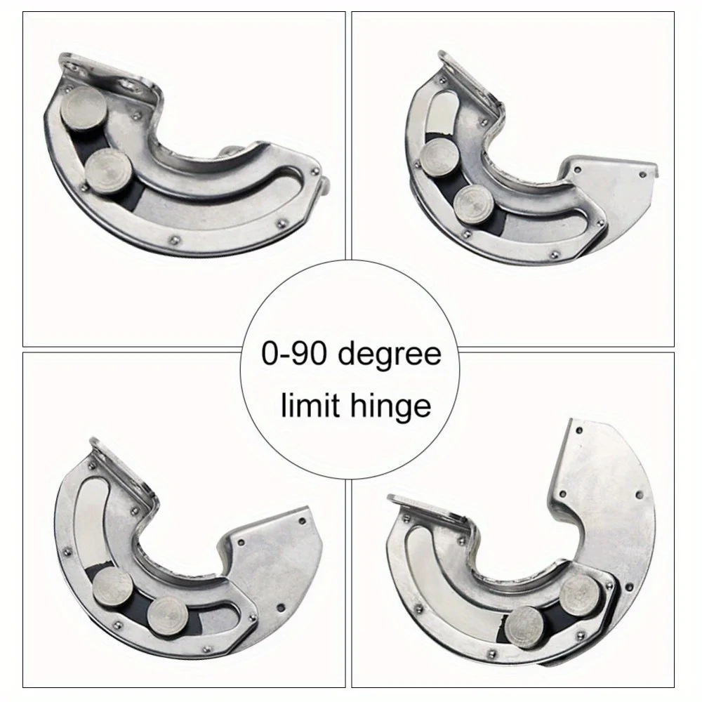 Hidden 90 Degree Hinge Industrial Equipment Cabinet Door Carbon Steel Sliding Limit Hinge Fixed Bisagras Furniture Hardware