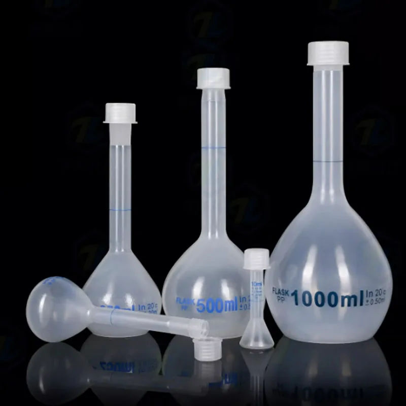 

Plastic bottle 10~1000ml stopper volumetric bottle polypropylene PP plastic volumetric bottle (screw cap)