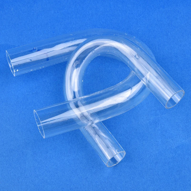 O.D 20~32mm Aquarium Transparent U-Tube Acrylic Pipe Fittings Plexiglass Elbow Connector Fish Tank U-shape Air Tube Fittings