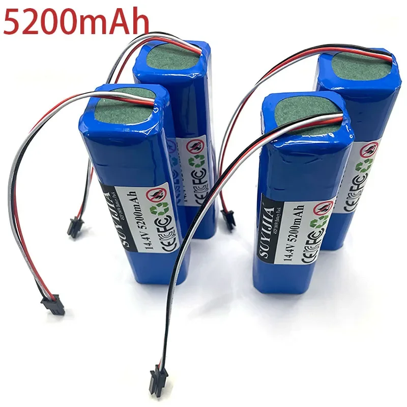 New 14.4V 18650 5200mAh Rechargeable Li-ion Battery for Neabot Q11 Robotic Vacuum Cleaner Replacement Accessories