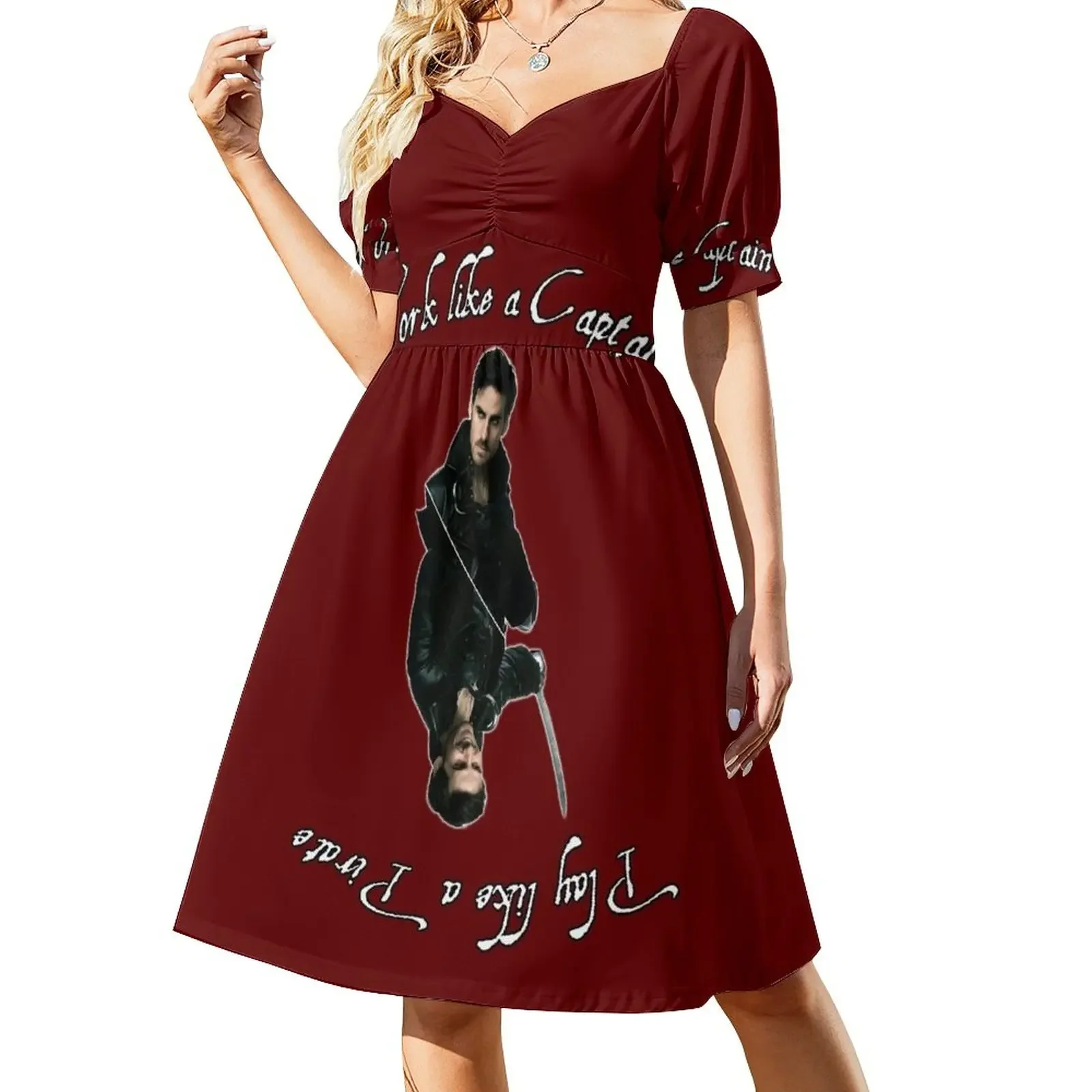 

Work like a Captain / Play like a Pirate Short-Sleeved Dress dresses for woman 2025 Bride dresses Bridesmaid dress woman