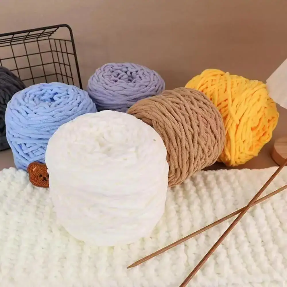 1 قطعة 100 جرام الشنيل غزل الحياكة لينة الجليد قطاع خط غزل القطن DIY بها بنفسك غزل الصوف للحياكة اليدوية بطانية وشاح موضوع سميك