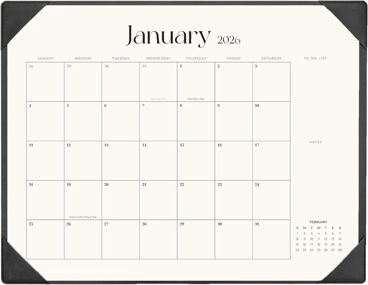Desk Calendar 2026-2027 with Desk Mat – 22 x 17 Large Desk Pad Calendar Runs from January 2026 to June 2027, Office