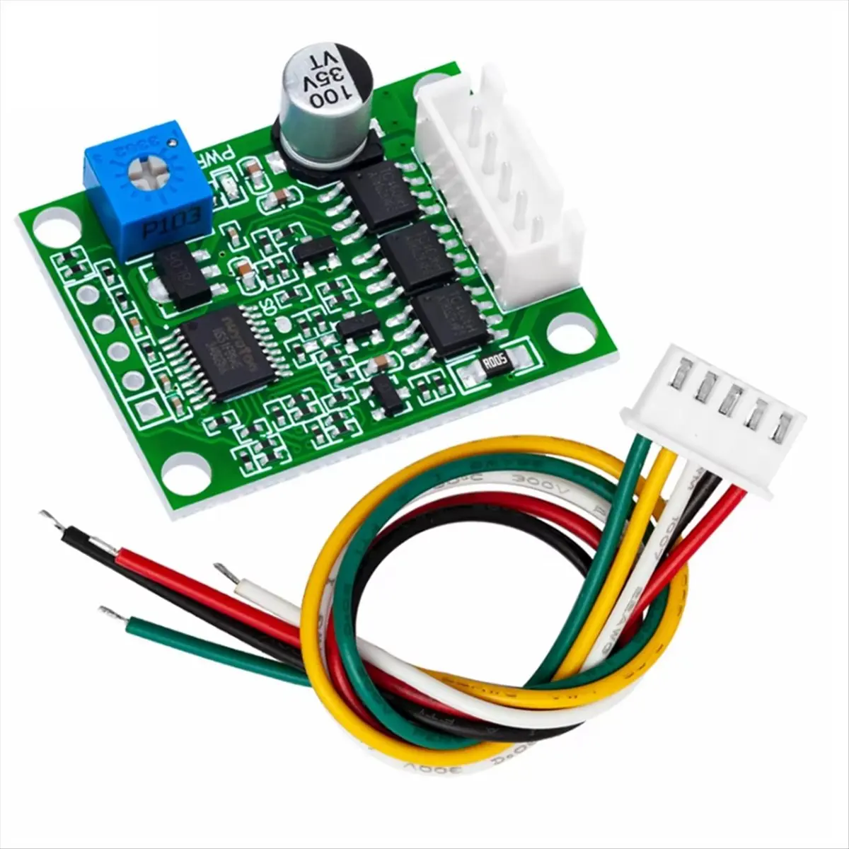 A72Z DC 6-20V 60W 12V Brushless Motor Driver Board BLDC Speed Controller 3-Phase Governor Hallless Switch Module with Cable