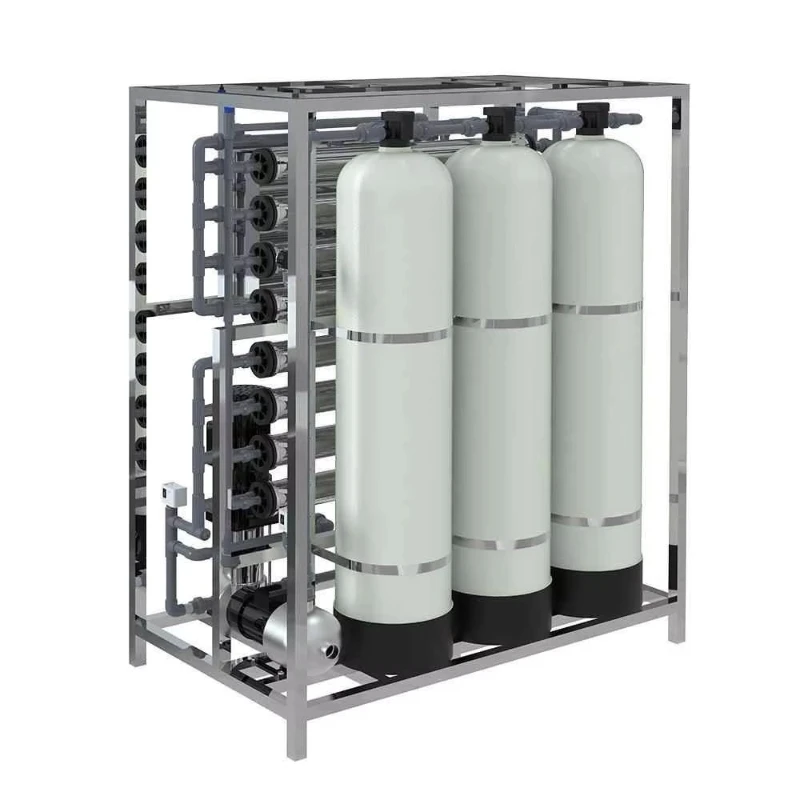 Water filtration system with pump and PLC, 1000 liters/hour filtration for pure water treatment