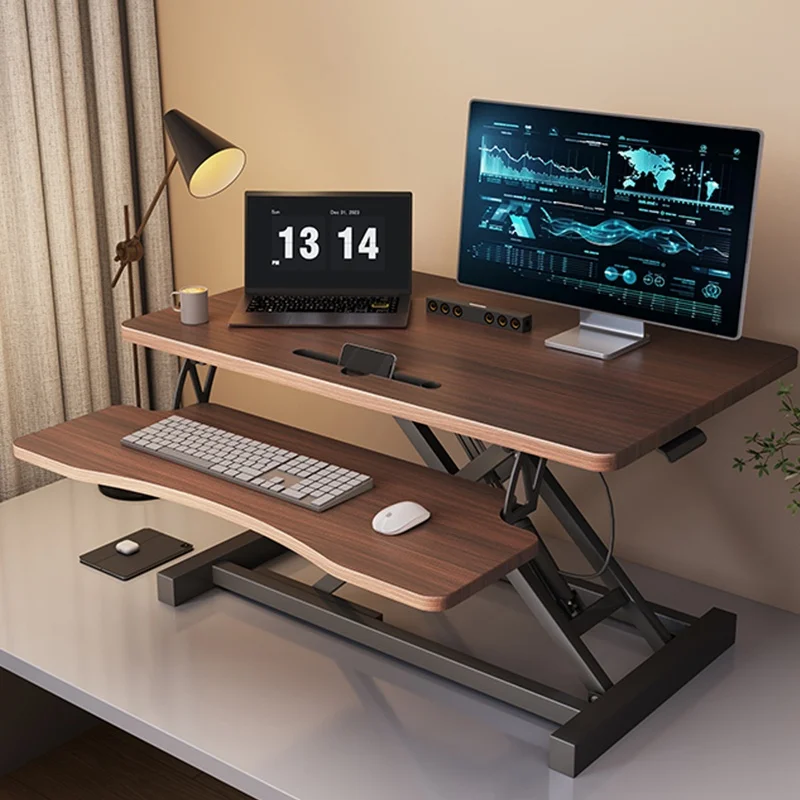 

Складной компьютерный стол-подставка для ноутбука, легко собираемый, регулируемый по высоте, для работы и печати