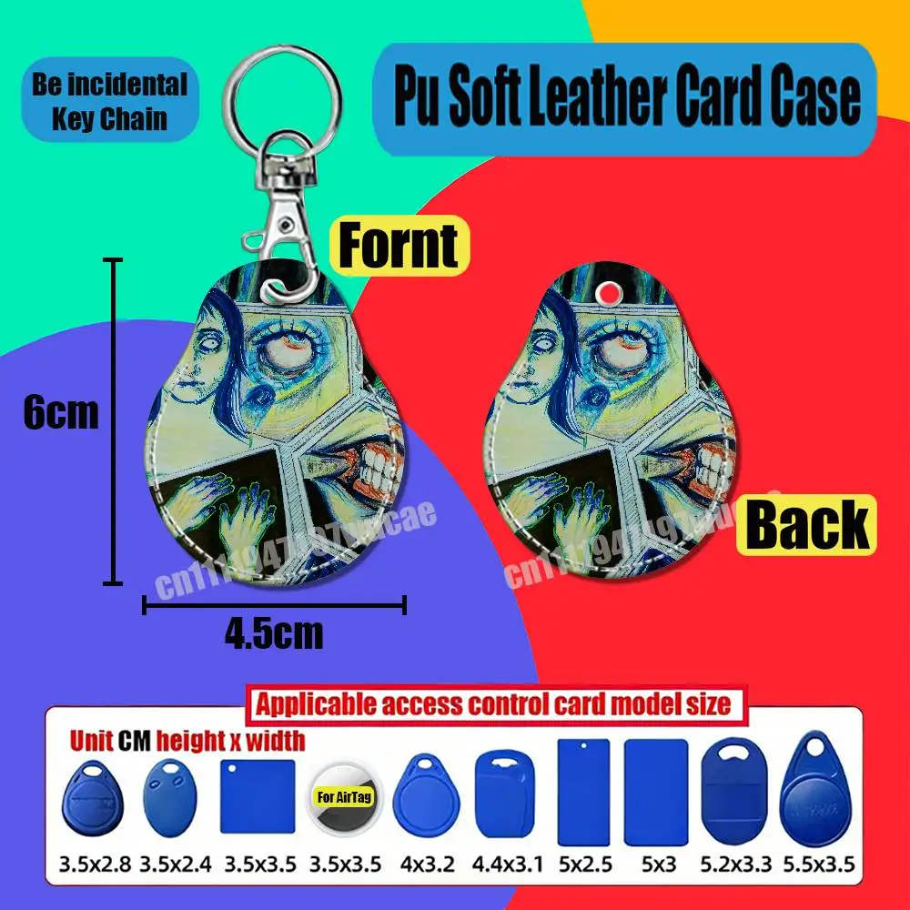 For No Im Not a Human For AirTag Case Card Holder Sleeve ID Credit Bank Access Badge For Air Tag Case Shell
