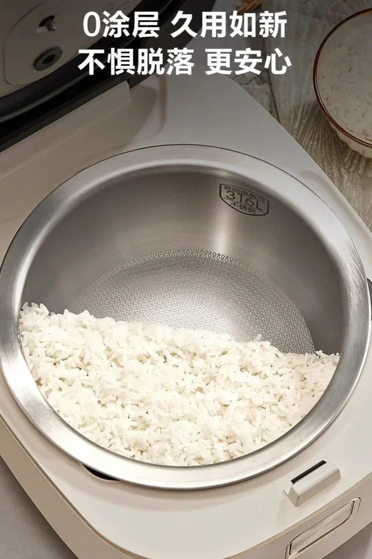 Бытовая рисоварка большой емкости, шариковый чайник с покрытием 0, подогреватель еды из нержавеющей стали, кухонная многофункциональная рисоварка