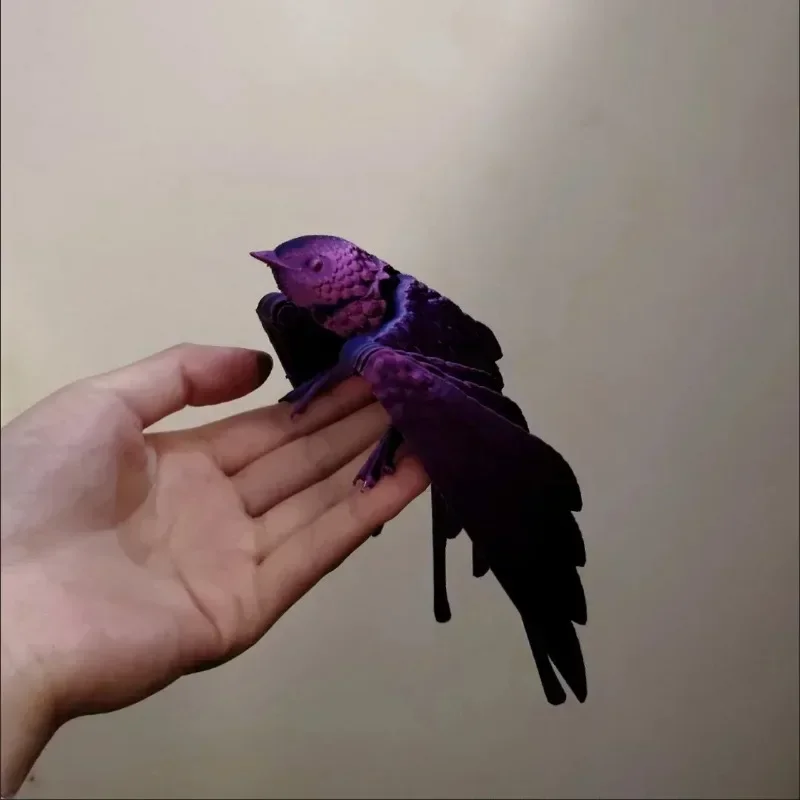 Bird Model Gradient Color Rain Swallow 3D Printing Hand Toy Model Joints Movable Beautiful Ornaments Decorative Scenery Gift