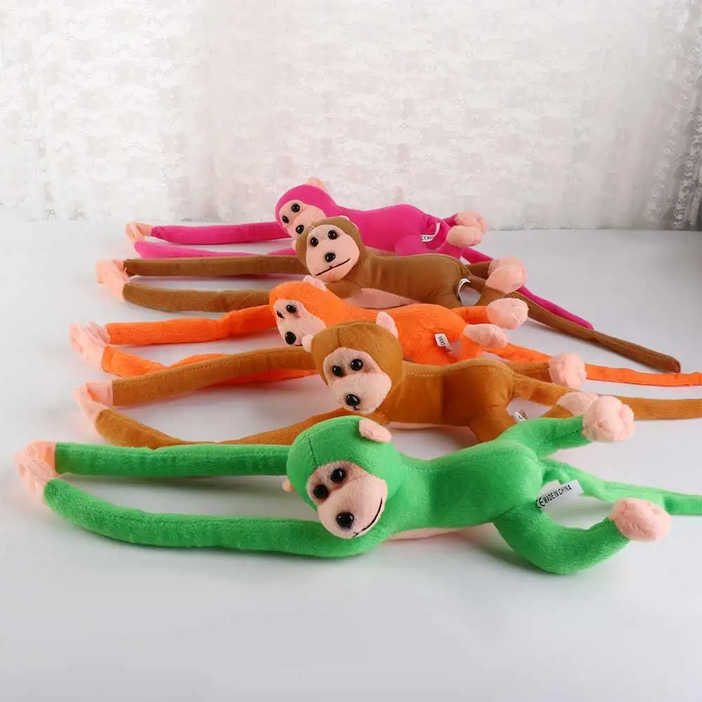 Bonecas para criança anti-colisão boneca de pelúcia braço longo macaco brinquedos de pelúcia banana macaco boneca macaco brinquedo de pelúcia macaco boneca de pelúcia