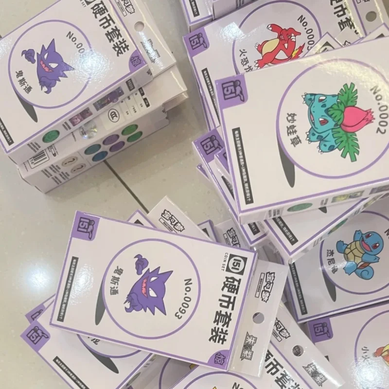재고 있음 오리지널 포켓몬 트레이딩 PTCG 카드 151c 징 간체 중국어 코인 세트 랜덤 스타일 생일 선물 컬렉션 카드 장난감