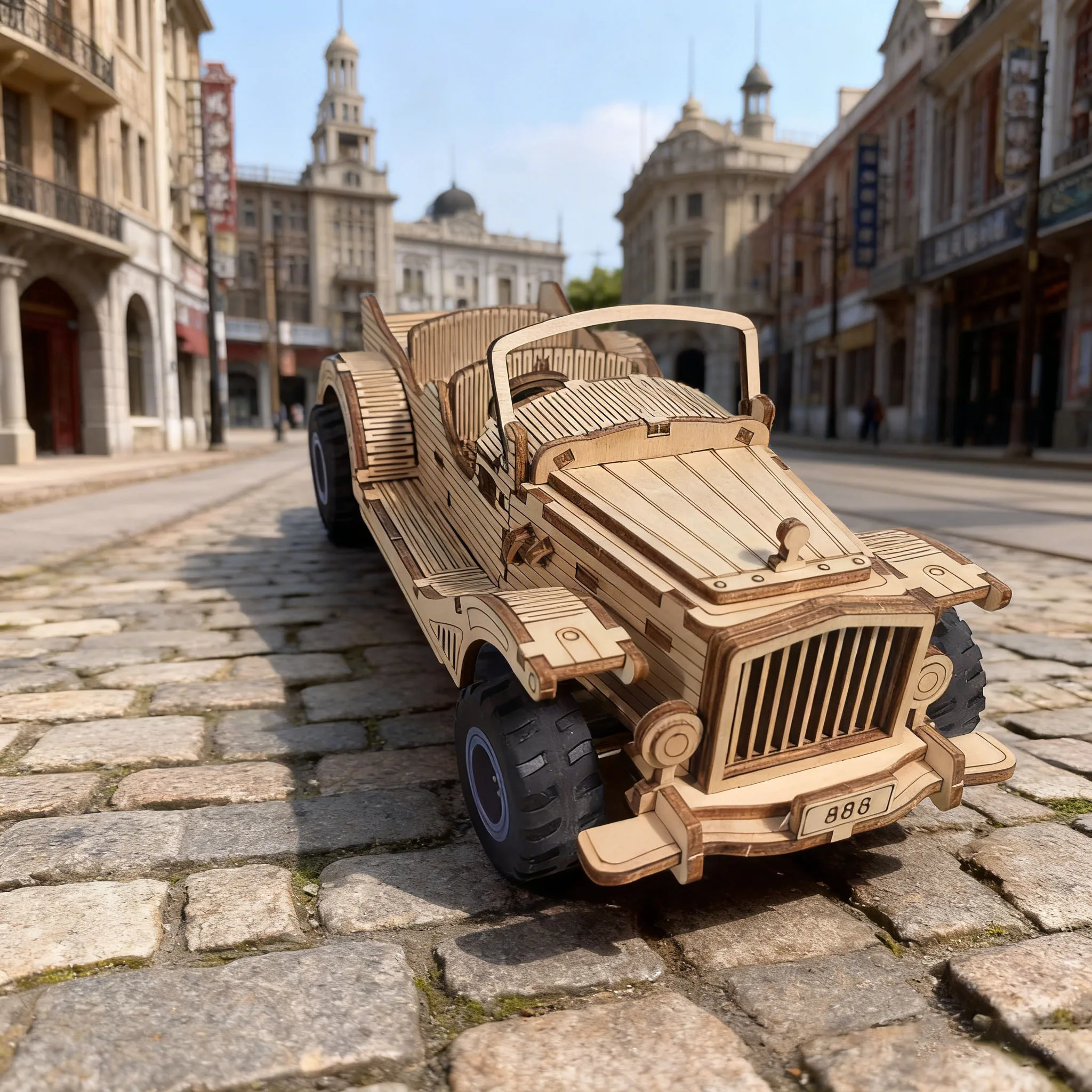 

Деревянная трансформируемая винтажная модель автомобиля-головоломка «сделай сам», деревянная 3D винтажная сборка автомобиля, образовательный подарок на день рождения, праздничный подарок