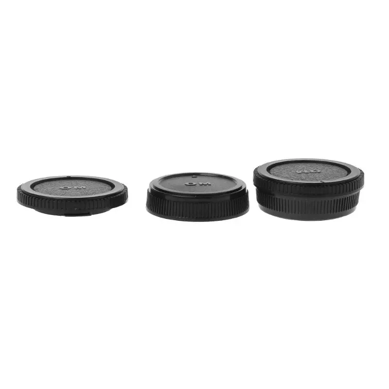 Rear Lens Body Cap Camera Cover Anti-dust Mount Protection Plastic Black for OLYMPUS OM Dropshipping