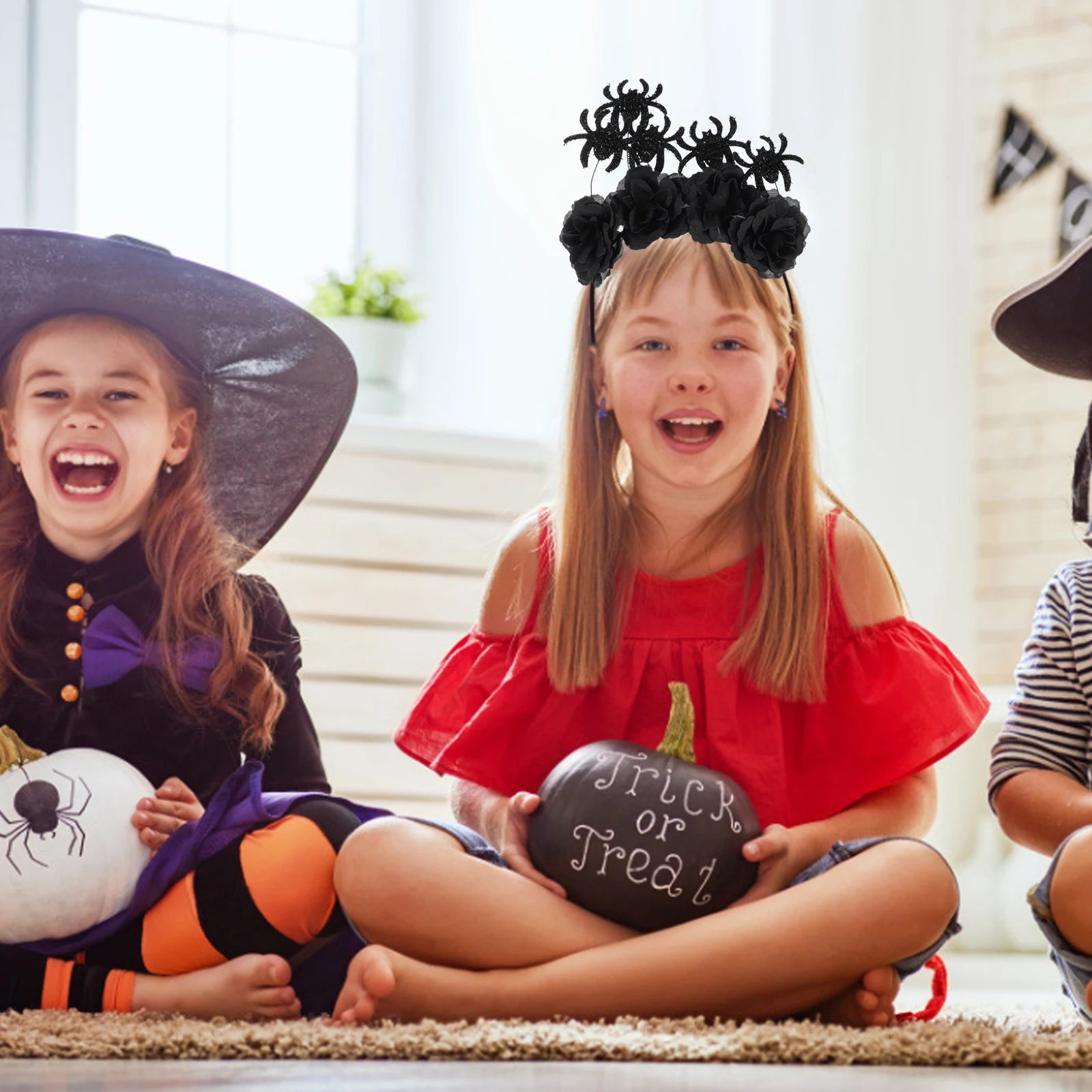 

Halloween Black Hairband Spider Hairband Lightweight Durable Decorative Headband Accessories for Costume Parties Holidays Role