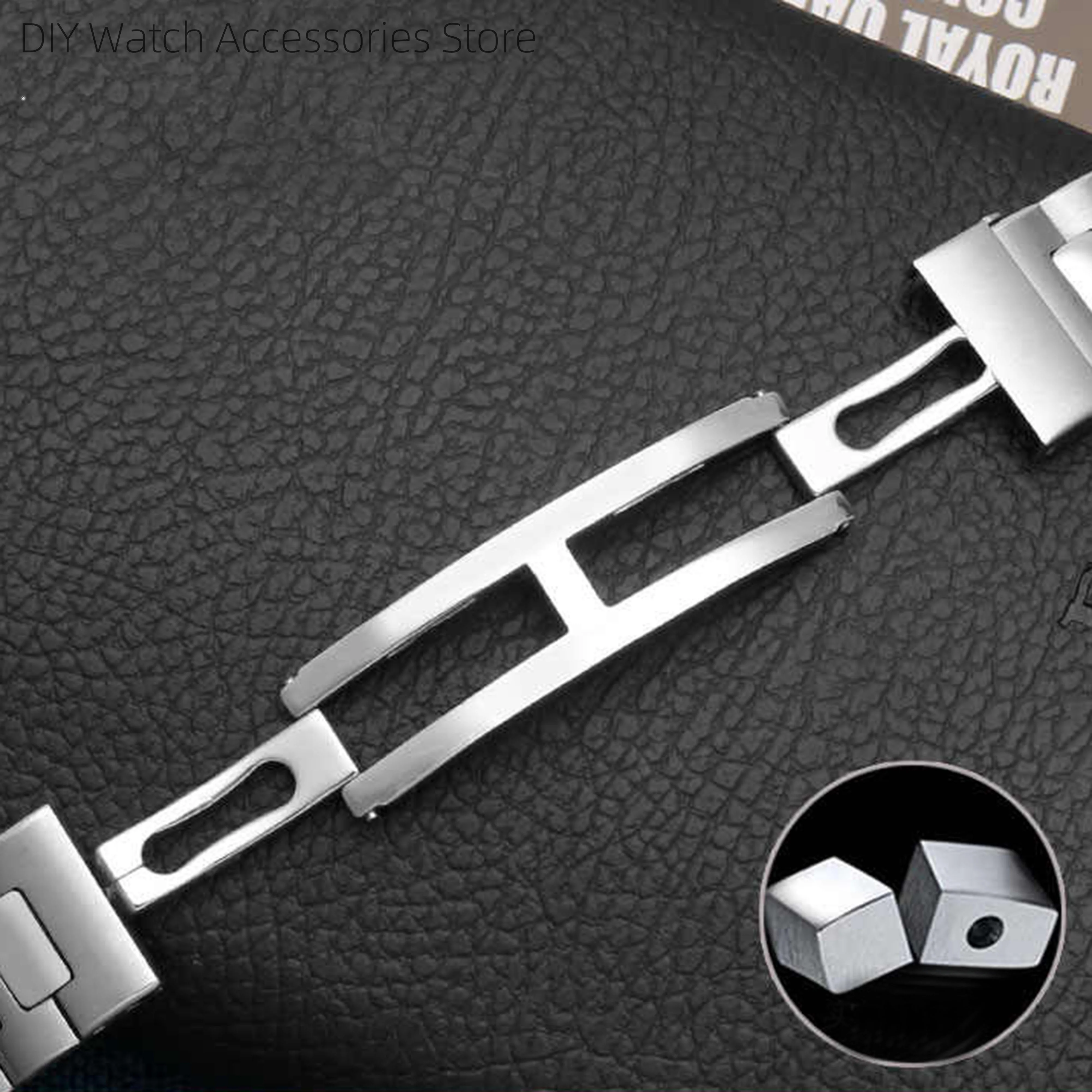 Watch Strap 316L Stainless Steel Watchband 25mm Watch Strap With Butterfly Buckle for Nautilus Modification Repair Watch Band