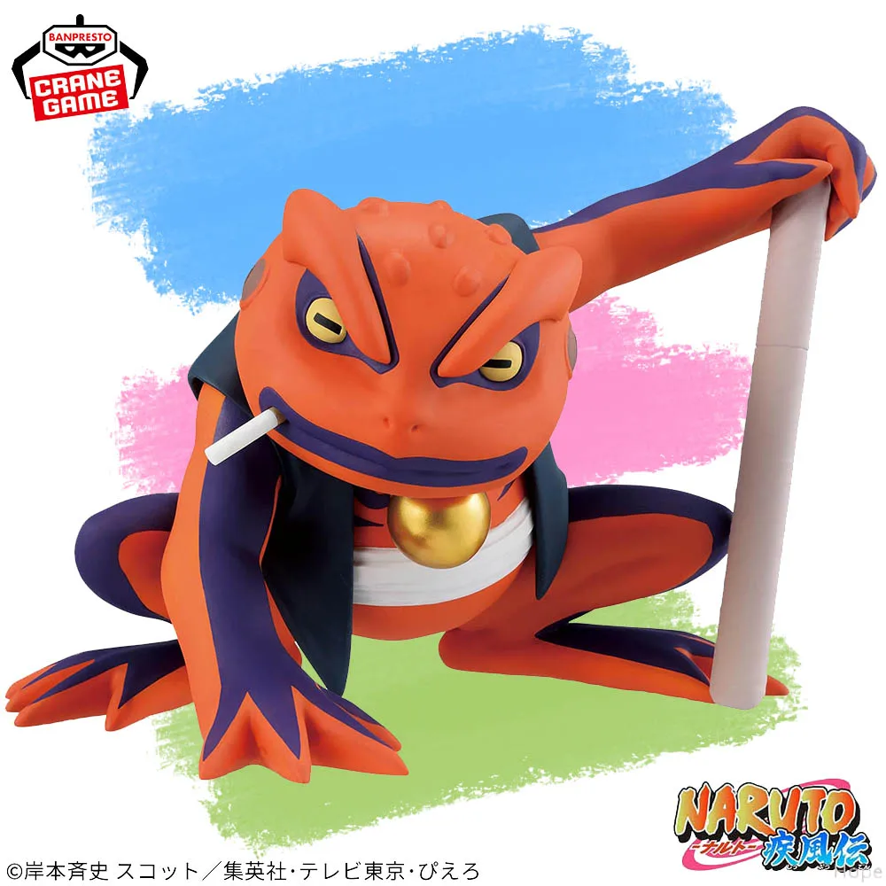 

In Stock Original BANPRESTO Soft Vinyl Figure Naruto Shippuden Gamakichi Figure Anime Model Genuine Boxed Toy