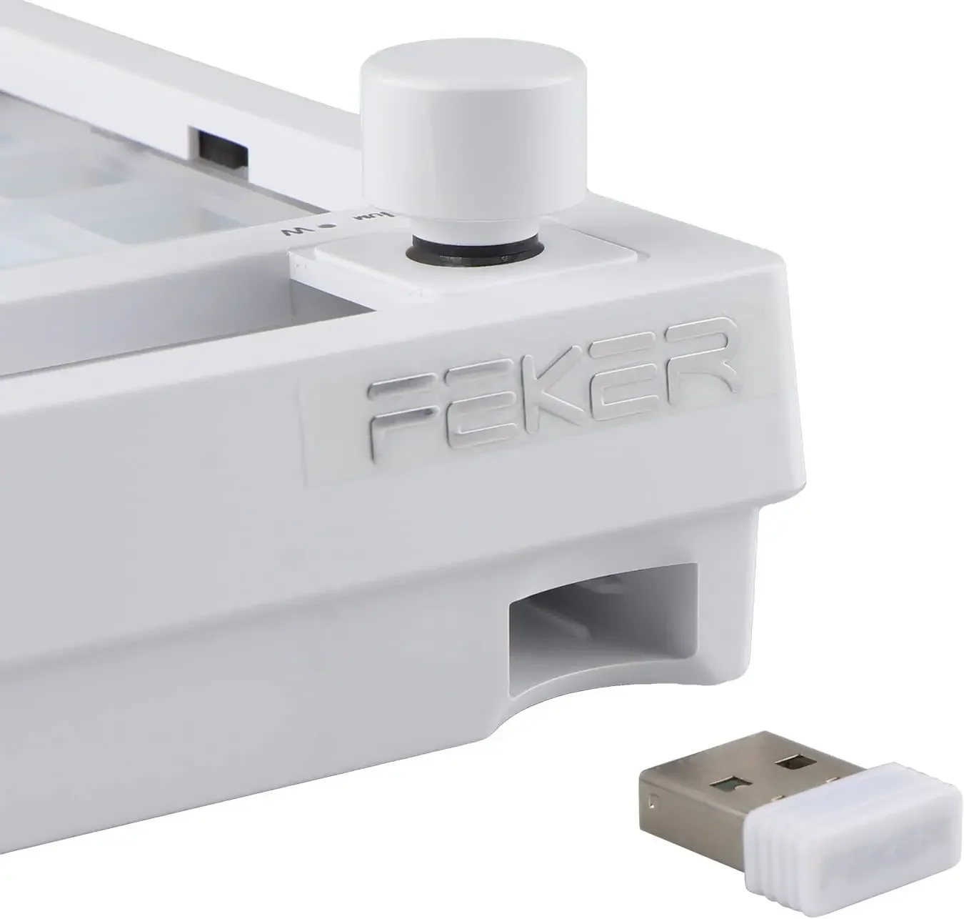 FEKER-Testeur de clavier mécanique JJK21, commutateurs NumPad Gateron, 3 modes, 2.4G, Bluetooth, overd'absorption, 1500mAh, kit de bricolage, pomme chaude, joint RVB