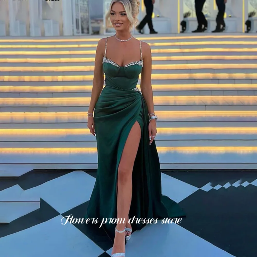 

Flowers Prom A Line Evening Dress Beaded Party Dress فساتين مناسبة رسمية Sweetheart Celebrity Dress for Women Customized