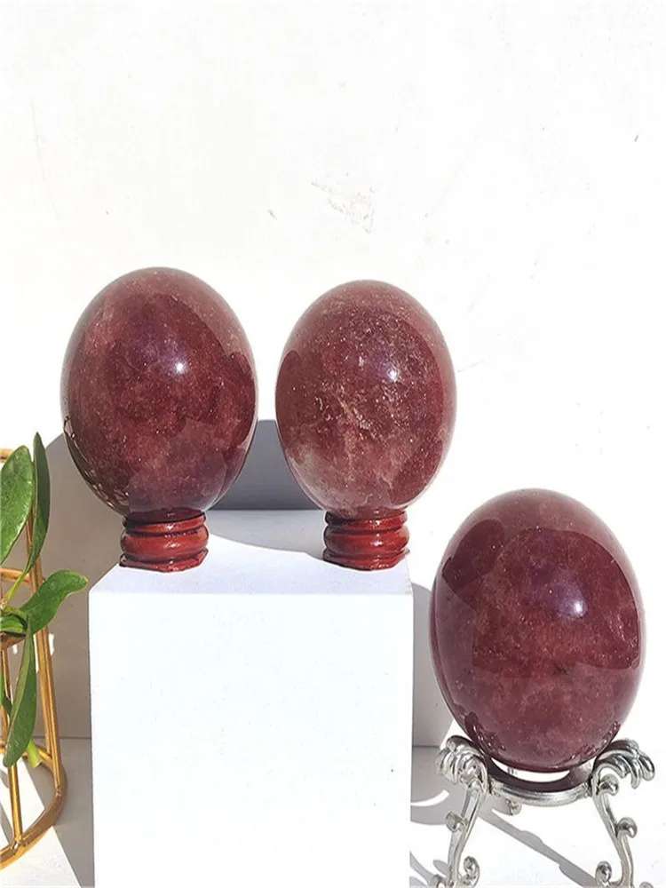 5-6cm natural crystal strawberry crystal balls for home decoration