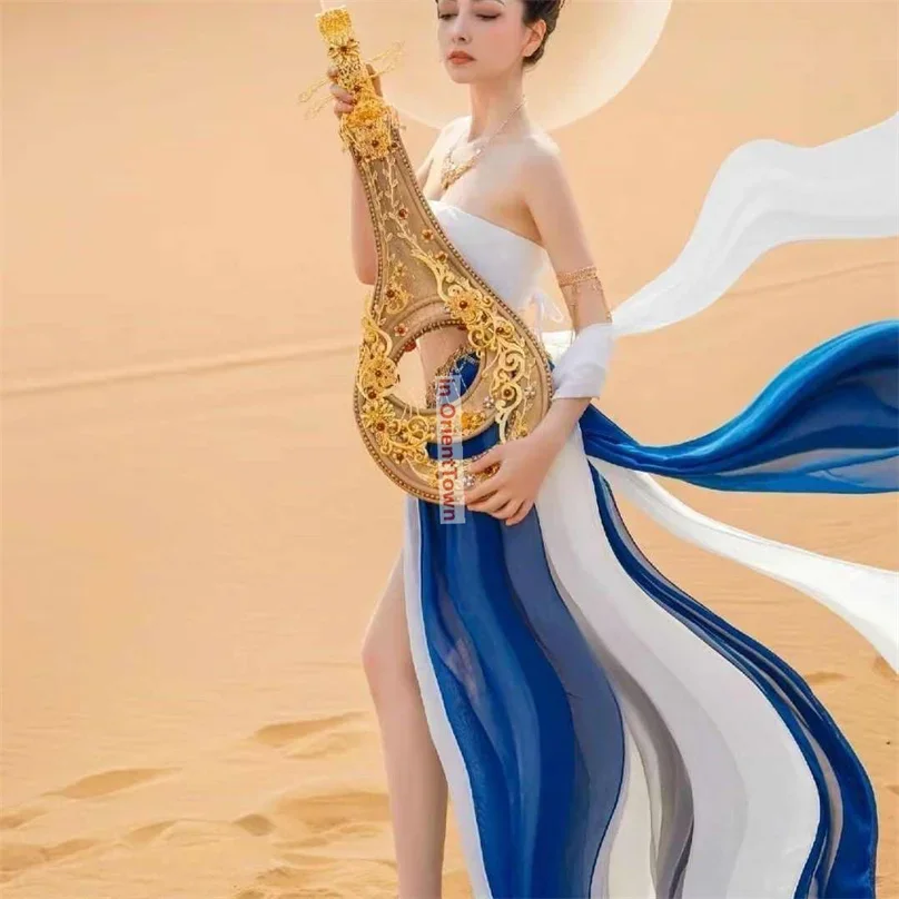 

Western Region Princess Costume Desert Travel Loulan Ancient City Dance Dress Exotic Dunhuang Girl Flying Sky Fairy Hanfu