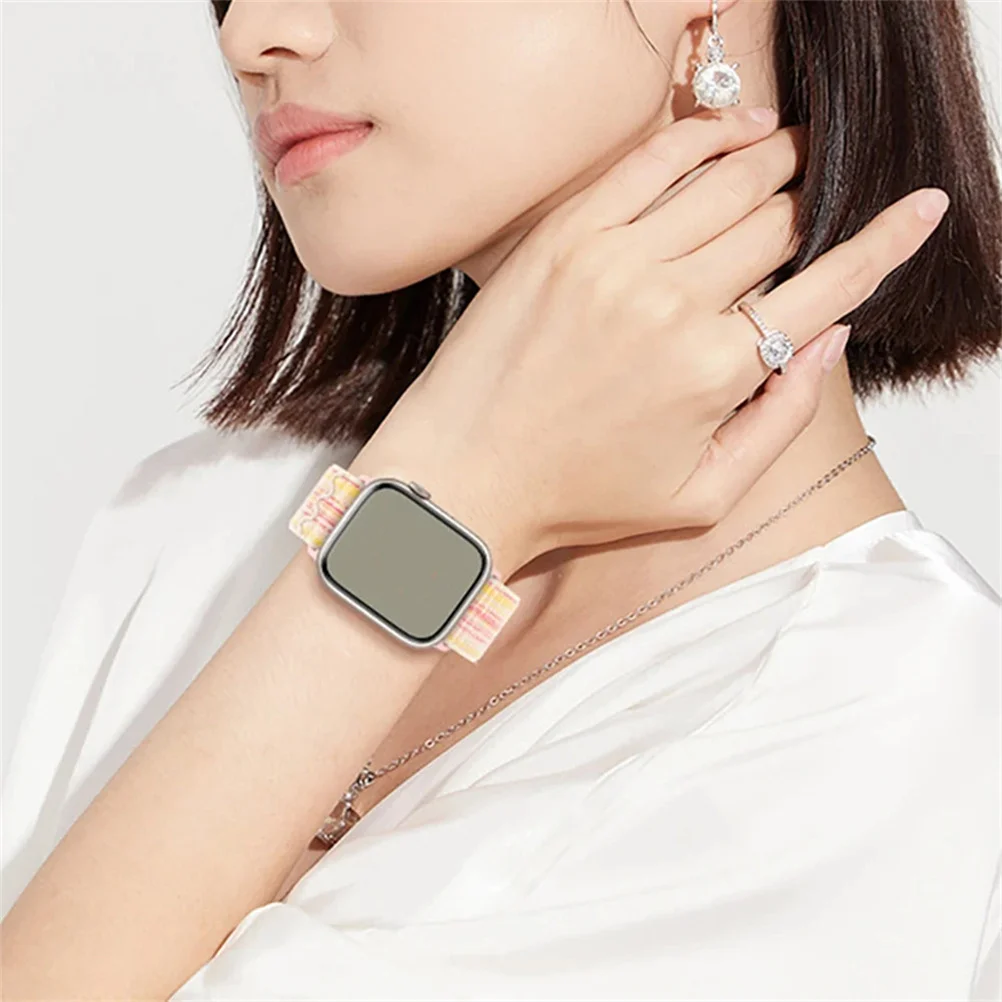 Nylon-Armband für Apple Watch Bänder 49/45mm 44mm 41mm 40mm 46mm Schlaufenarmband iWatch Series 11 10 9 8 7 6 5 Se Ultra 1-3 Armband – Detail 7