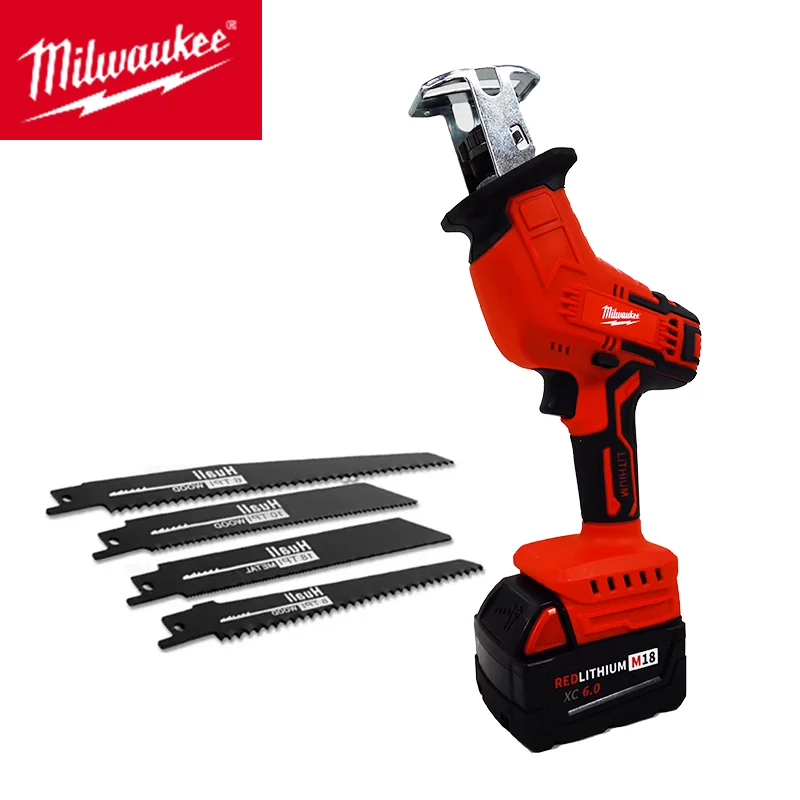 Milwaukee Cordless Electric Reciprocating Saw Wood Metal Cutting Saw Saber Portable Saw Power Tool For Milwaukee Battery New