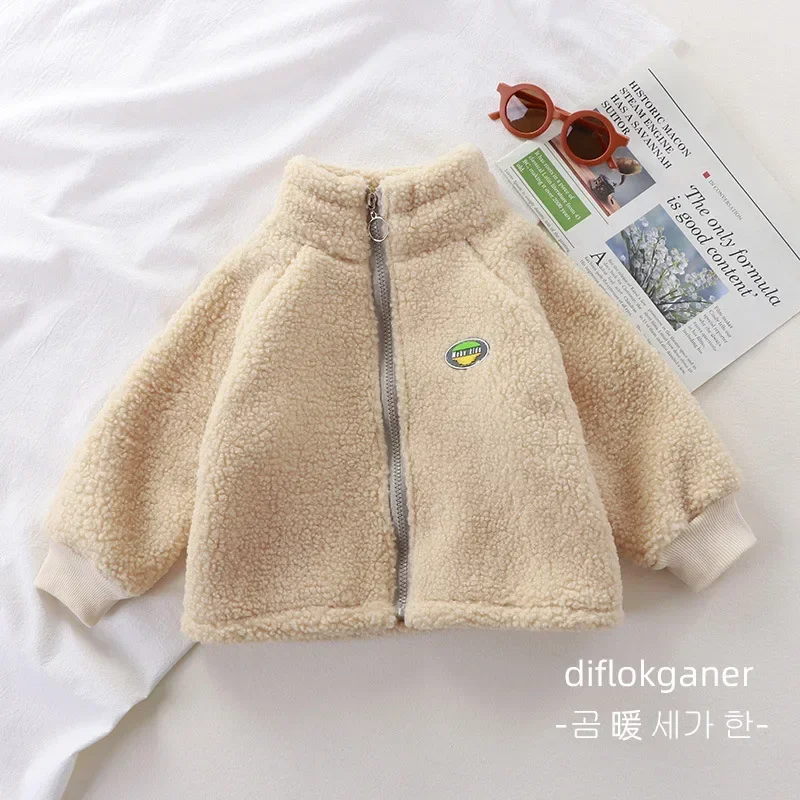 Children Lamb Fleece Coat Plush Boys Coat Girl Winter Jacket Kid Coat for Girl Winer Clothes for Girl Abrigos Para Niñas 아동외투