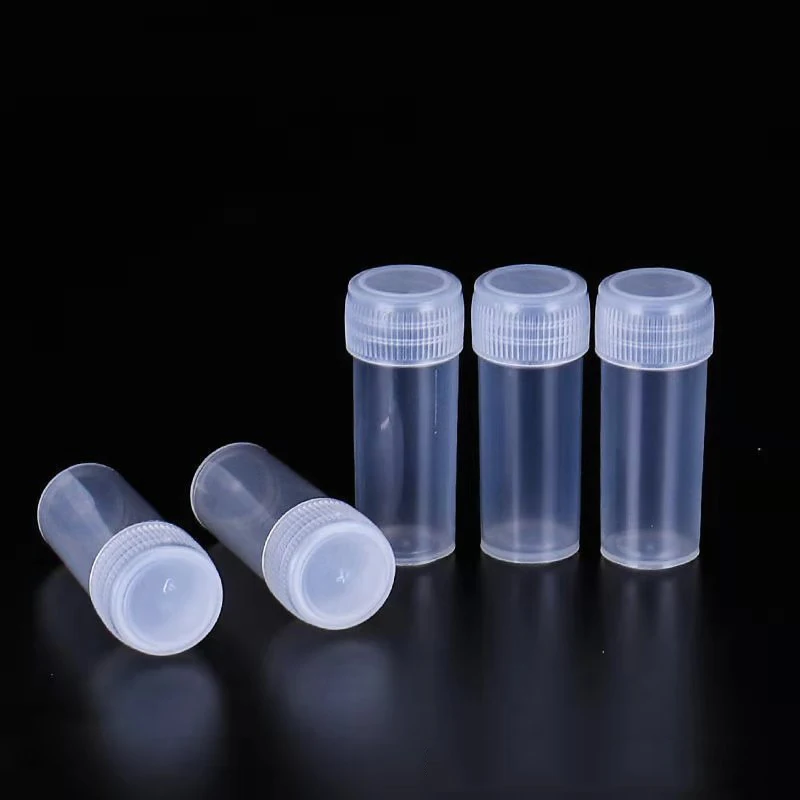 50Pcs 5ml Plastic Small Bottles Sample Pot 5g Mini Clear Packing Containers For Medicine Pill Liquid Powder Capsule Storage