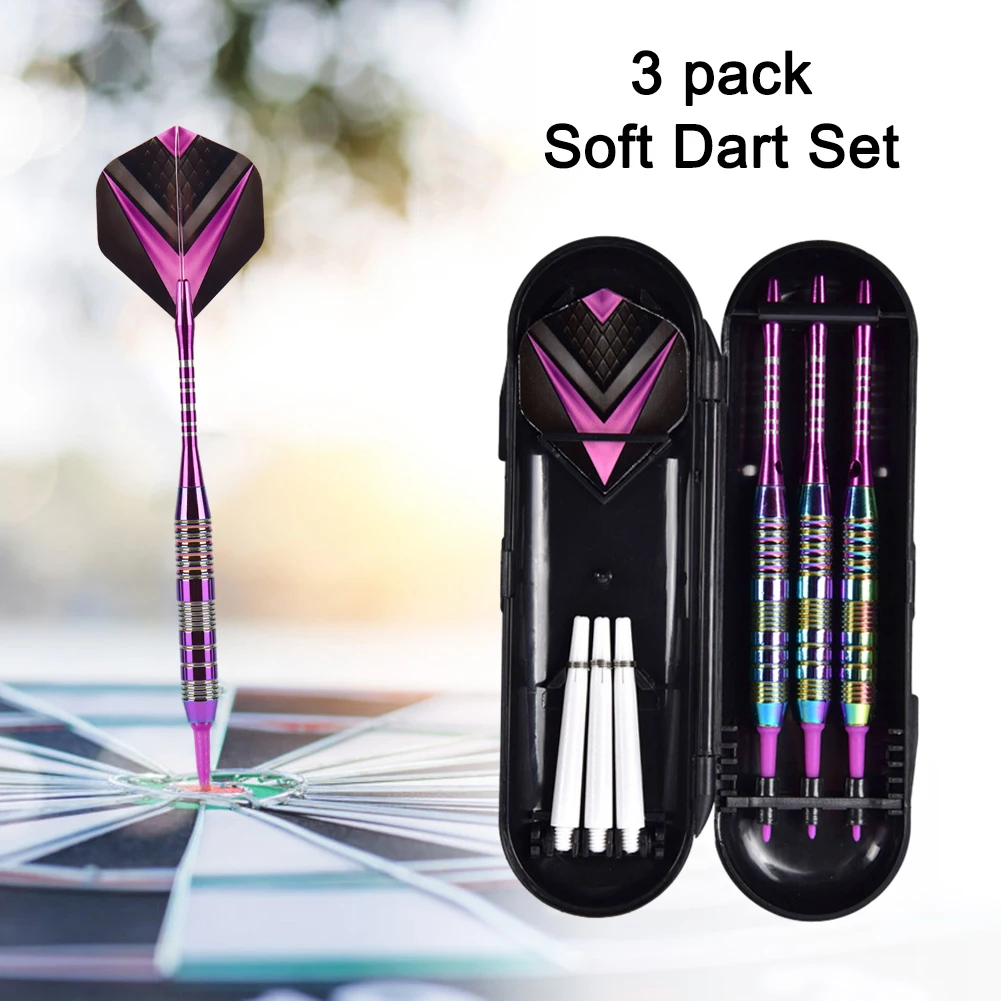 

3Pcs Target Throwing Set with Flight Protectors Soft Tip Set Plastic Tip Set