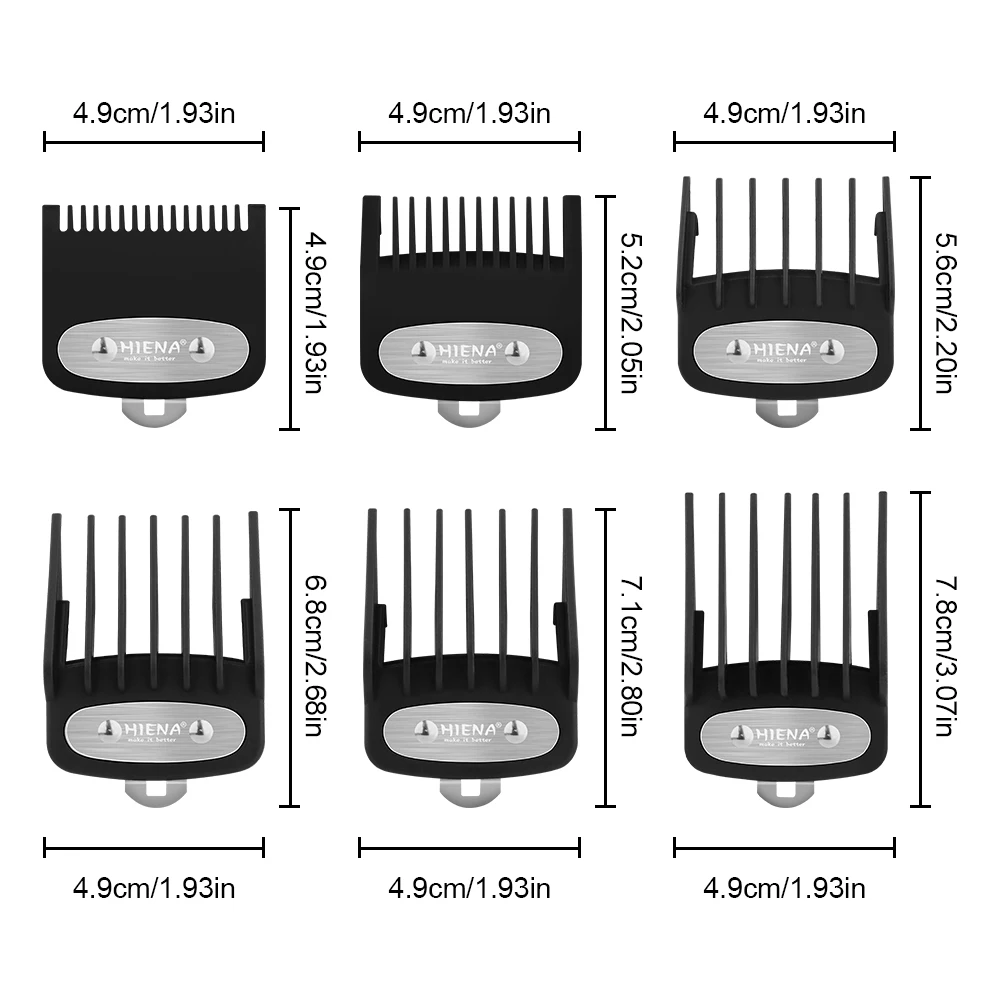 

New Version Clipper Guards Set Compatible with Most Wahl Clippers with Holder Clipper Professional Hair Clipper Combs Guides