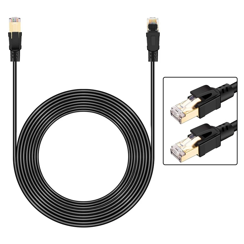 CAT8 Ethernet Cable Optical Fiber Broadband 40Gbps RJ45 Computer Router