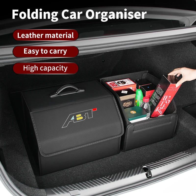 

Car Trunk Storage Box PU Leather Foldable Sundry Organizer Case For Audi A1 A3 A4 A5 A6 A7 A8 Q2 Q3 Q5 Q7 Q8 Quattro S7 S8 S3 S4