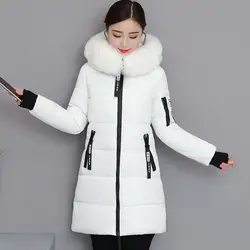 Quilted Parkas Woman Long Padded Jackets Cotton Zip-up Hoodie Coats for Women Youthful High Quality Elegant Loose Casual Great
