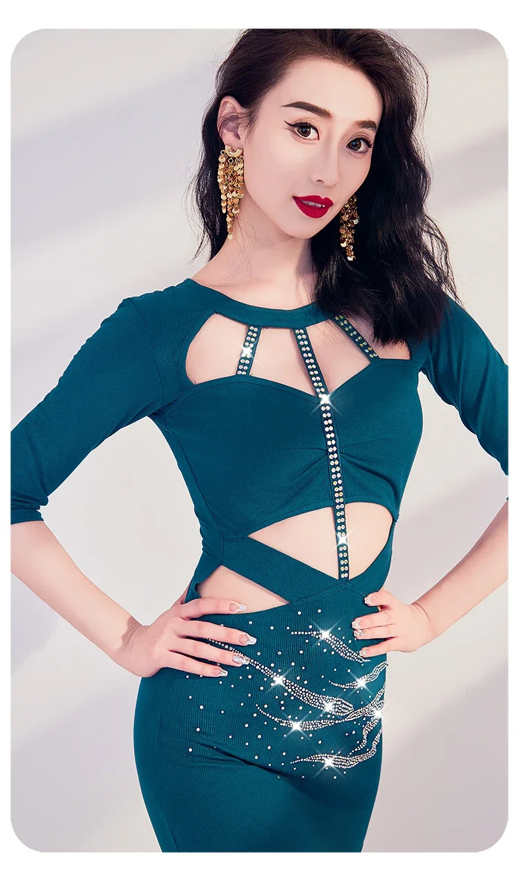 زي رقص شرقي نسائي ، فستان ماسي AB ، لامع ، أداء ، قطعة واحدة ، الربيع ، الصيف ، من من من من قطعة واحدة