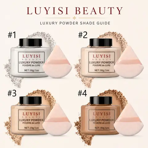 Beauty Luxury Loose Powder, Finishing&Setting Powder For Smooth Matte Skin,Translucent&Lightweight Face Powder,Long-Lasting.