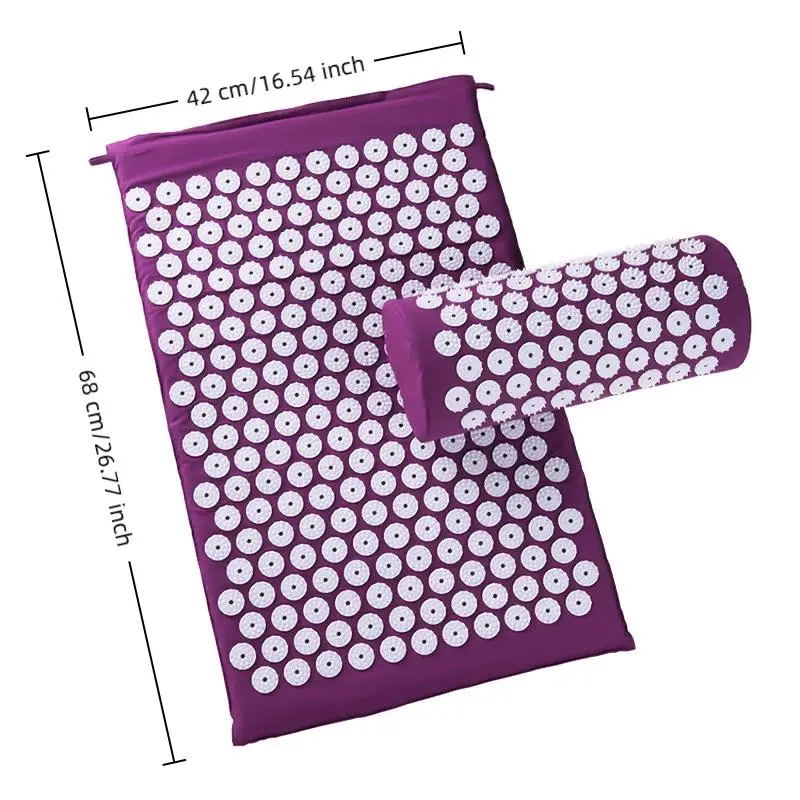 (صيف 6) 1 مجموعة العلاج بالابر اليوغا حصيرة وسادة تدليك إبر الجسم مع المسامير وسادة مدلك قدم اللياقة البدنية بيلاتيس
